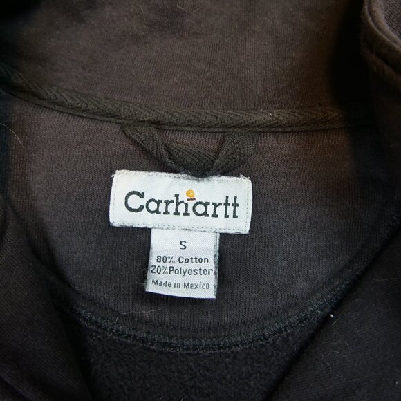 Carhartt Small Black Quarter Zip Sweatshirt - Picture 2 of 5